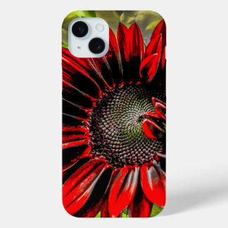 Telefoonhoesje met een zonnebloem ontwerp iPhone 15 mini hoesje