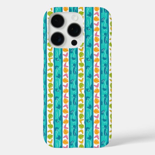 Telefoonhoesje met golflengtes in wit Case-Mate iPhone case (Achterkant)