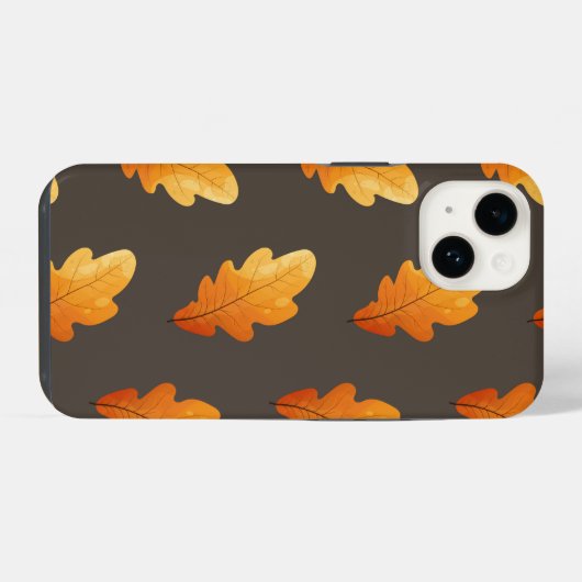 Telefoonhoesje met herfstbladeren iPhone hoesje (Achterkant horizontaal)