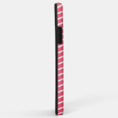 Telefoonhoesje met horizontale golven van roze tin Case-Mate iPhone case (Achterkant/rechts)