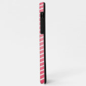 Telefoonhoesje met horizontale golven van roze tin Case-Mate iPhone case (Achterkant/links)