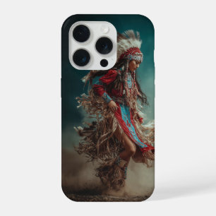 Telefoonhoesje met indiaanse danser iPhone 15 pro case