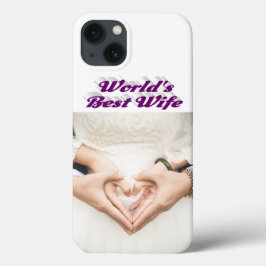 Telefoonhoesje met paarse iPhone-hoes met foto van Case-Mate iPhone Case