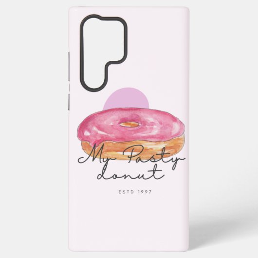 Telefoonhoesje met pasteidonut samsung galaxy hoesje (Achterkant)