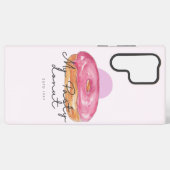 Telefoonhoesje met pasteidonut samsung galaxy hoesje (Achterkant horizontaal)