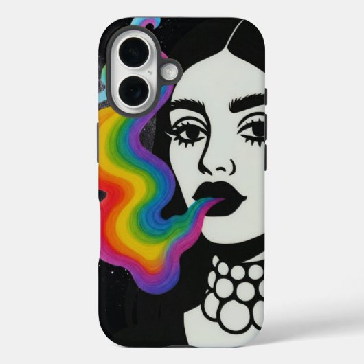Telefoonhoesje met regenboog rook Case-Mate iPhone case (Achterkant)