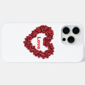 Telefoonhoesje met rood hart en liefde Case-Mate iPhone case (Achterkant (horizontaal))