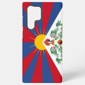 Telefoonhoesje met Tibetaanse vlag Samsung Galaxy Hoesje (Achterkant)