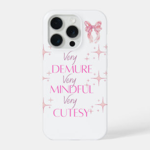 Telefoonhoesje met zeer schattige roze esthetiek iPhone 15 pro case