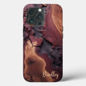 Telefoonhoesje, mooi gegraveerd cederhout ontwerp Case-Mate iPhone case (Achterkant)