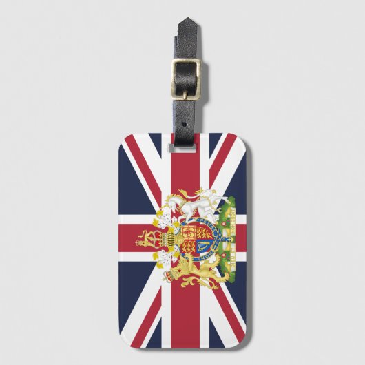 Telefoonhoesje onder Britse vlag Bagagelabel (Voorkant (verticaal))
