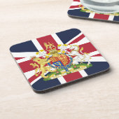 Telefoonhoesje onder Britse vlag Bier Onderzetter (Linkerzijde)