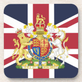 Telefoonhoesje onder Britse vlag Bier Onderzetter (Voorkant)