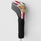 Telefoonhoesje onder Britse vlag Golfheadcover (Schuin)