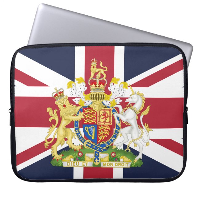 Telefoonhoesje onder Britse vlag Laptop Sleeve (Voorkant)