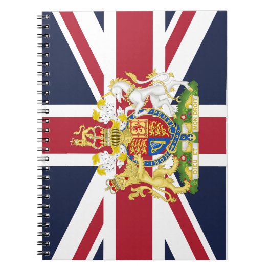 Telefoonhoesje onder Britse vlag Notitieboek (Voorkant)