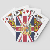 Telefoonhoesje onder Britse vlag Pokerkaarten (Achterkant)