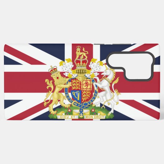 Telefoonhoesje onder Britse vlag Samsung Galaxy Hoesje (Achterkant horizontaal)