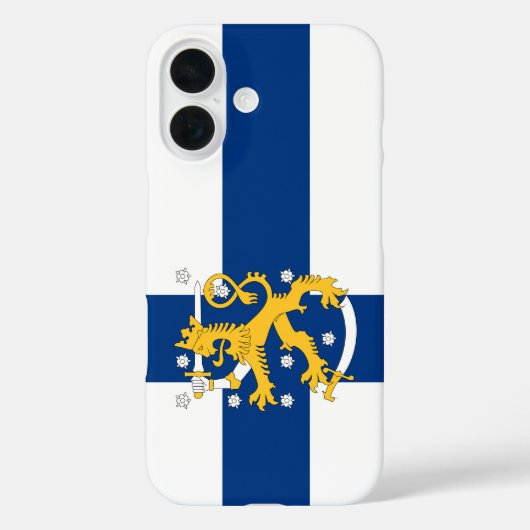 Telefoonhoesje onder Finse vlag Case-Mate iPhone Case (Achterkant)
