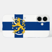 Telefoonhoesje onder Finse vlag Case-Mate iPhone Case (Achterkant (horizontaal))