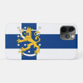 Telefoonhoesje onder Finse vlag Case-Mate iPhone Case (Achterkant (horizontaal))