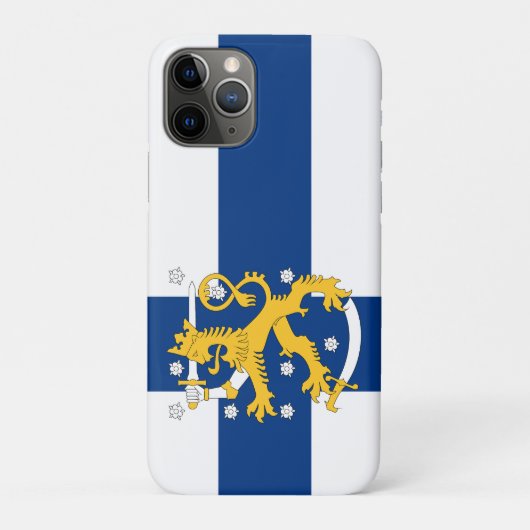 Telefoonhoesje onder Finse vlag Case-Mate iPhone Case (Achterkant)
