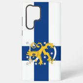 Telefoonhoesje onder Finse vlag Samsung Galaxy Hoesje (Achterkant)