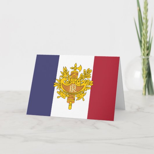 Telefoonhoesje onder Franse vlag Kaart (Voorkant)