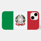 Telefoonhoesje onder Italiaanse vlag Case-Mate iPhone Case (Achterkant (horizontaal))