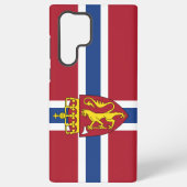 Telefoonhoesje onder Noorse vlag Samsung Galaxy Hoesje (Achterkant)