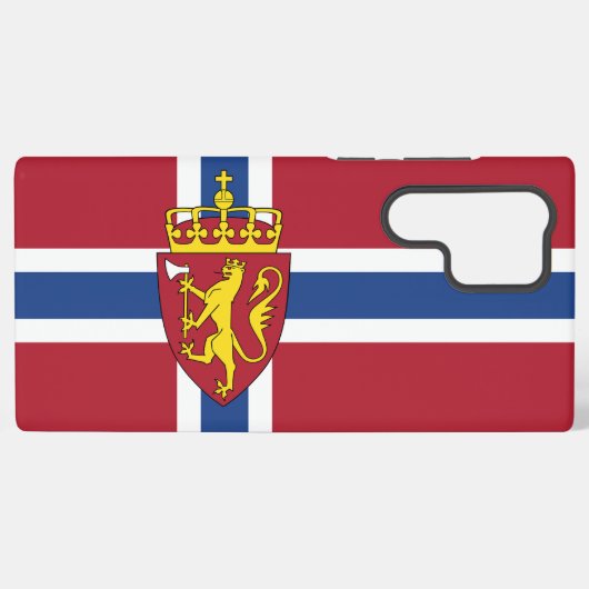 Telefoonhoesje onder Noorse vlag Samsung Galaxy Hoesje (Achterkant horizontaal)