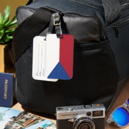 Telefoonhoesje onder Tsjechische vlag Bagagelabel