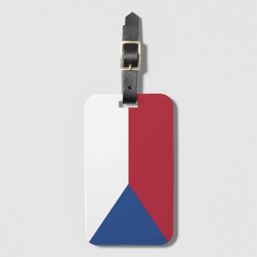 Telefoonhoesje onder Tsjechische vlag Bagagelabel (Voorkant (verticaal))