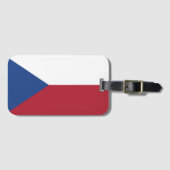 Telefoonhoesje onder Tsjechische vlag Bagagelabel (Voorkant (horizontaal))