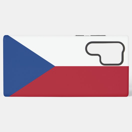 Telefoonhoesje onder Tsjechische vlag Samsung Galaxy Hoesje (Achterkant horizontaal)