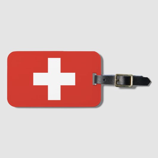 Telefoonhoesje onder Zwitserse vlag Bagagelabel (Voorkant (horizontaal))