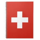 Telefoonhoesje onder Zwitserse vlag Notitieboek (Voorkant)