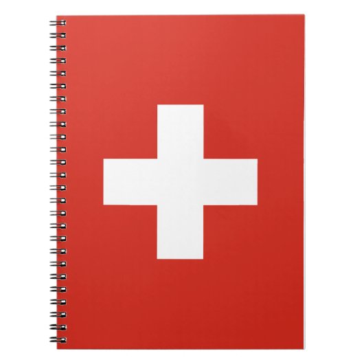 Telefoonhoesje onder Zwitserse vlag Notitieboek (Voorkant)