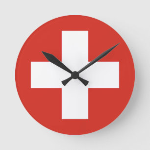 Telefoonhoesje onder Zwitserse vlag Ronde Klok