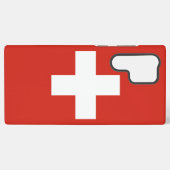 Telefoonhoesje onder Zwitserse vlag Samsung Galaxy Hoesje (Achterkant horizontaal)
