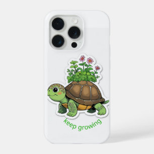 Telefoonhoesje Schattige babyschildpad die een kle iPhone 15 Pro Case