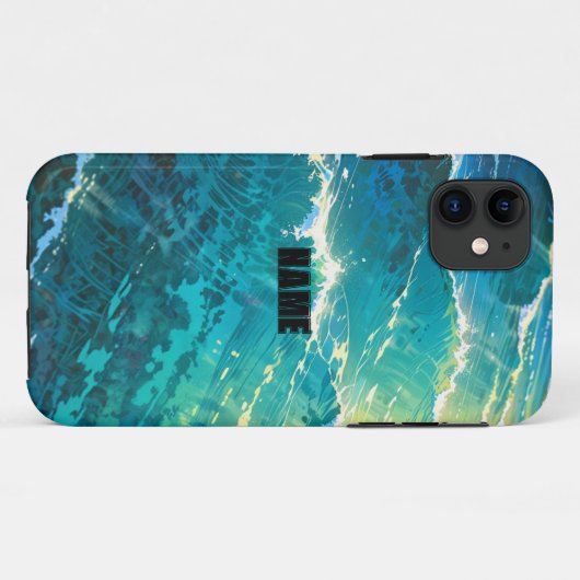 telefoonhoesje van Ocean Breeze Case-Mate iPhone Case (Achterkant (horizontaal))