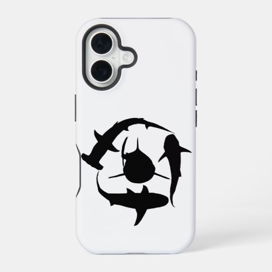 telefoonhoesje van shark iPhone 16 hoesje (Achterkant)