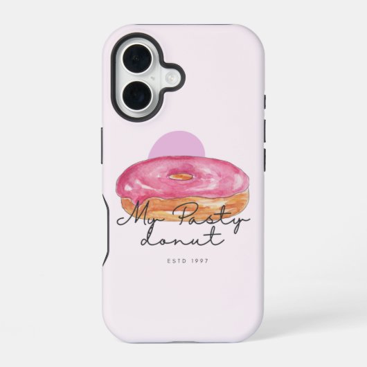 Telefoonhoesje voor pastei donut iPhone 16 hoesje (Achterkant)