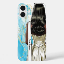 Telefoonhoesje voor schoonheidswedstrijd Blauw Gou iPhone 16 Plus Hoesje
