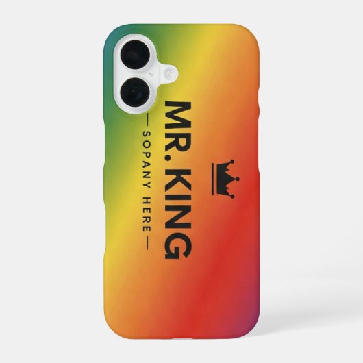 Telefoonhoesjes King Thema's Business iPhone 16 Hoesje (Achterkant)