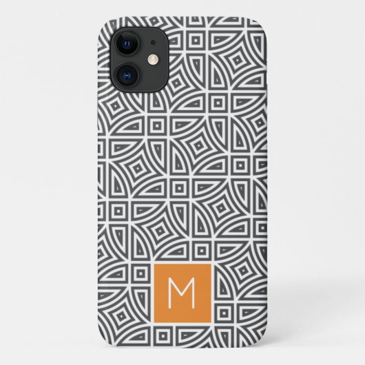 Telefoonhoesjes met abstract patroon en eigen mono Case-Mate iPhone case (Achterkant)