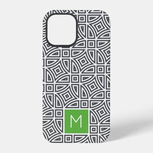 Telefoonhoesjes met op maat gemaakt monogram Abstr iPhone Hoesje (Achterkant)