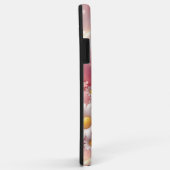 Telefoonhoesontwerp met roze bloemen en hart Case-Mate iPhone case (Achterkant/rechts)