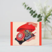 telefooningewanden onthuld briefkaart (Staand voorkant)